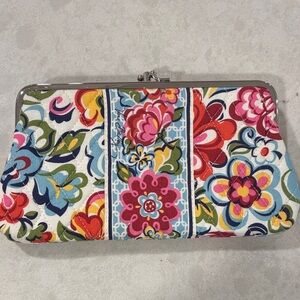 Vera Bradley Floral Kiss-Lock Clutch in Multicolor